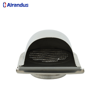 Design moderne OEM Capot mural en acier inoxydable étanche Rond Bull Nosed Return AC Exhaust Outlet pour HVAC