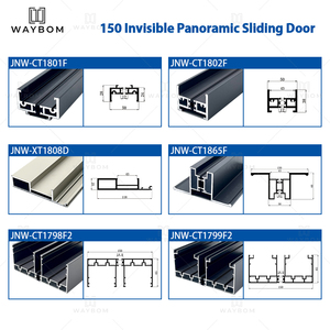 Puertas y Ventanas Panorámicas de <span class=keywords><strong>Vidrio</strong></span> <span class=keywords><strong>Fijo</strong></span> para Toda la Fachada, Puertas Corredizas de <span class=keywords><strong>Vidrio</strong></span> Personalizadas, Perfiles de Aluminio - Product Image 6