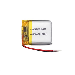 Baterai polimer Ion Lipo <span class=keywords><strong>3</strong></span>.7V 400mAh 802525 - Product Image 1