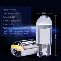 KODAXIN Auto LED T10 W5W Canbus Glas COB 6000K Lese- und Innenraumlampe Standlicht Kennzeichenleuchte 168 194 192 DC 12V Weiß