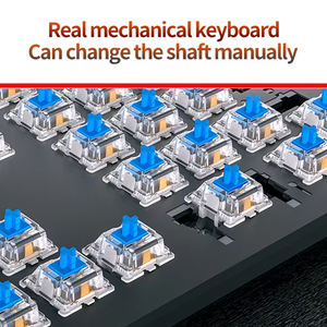 <span class=keywords><strong>Clavier</strong></span> mécanique de jeu USB rétroéclairé RVB filaire à 104 touches Design ergonomique pour ordinateur et ordinateur portable E-sports Gamers - Product Image 4