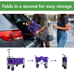 Chariot <span class=keywords><strong>de</strong></span> plage pliable multifonctionnel pour jardin extérieur, chariot <span class=keywords><strong>de</strong></span> camping pliable adapté à la <span class=keywords><strong>pêche</strong></span>, aux fournitures et équipements <span class=keywords><strong>de</strong></span> jardinage - Product Image 4