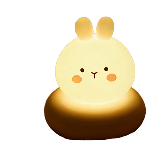 Rechargeable LED Rabbit Night <b>Light</b> with Warm White <b>Light</b> Dimmable Silicone Magnet Base for Kids <b>Nursery</b> - Product Image 1