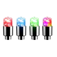 Luces LED de neón universales para válvulas de neumáticos de coche, luces ambientales para buje de coche, luces decorativas coloridas intermitentes para neumáticos de bicicleta