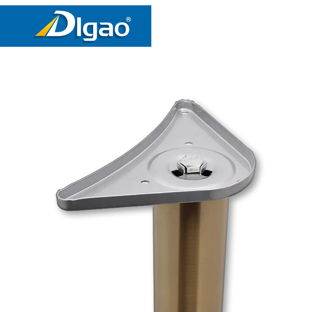 50/60ミリメートルRound管鉄リムーバブル高さ調節可能な単一のテーブル脚