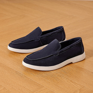 wholesale italy style <b>mens</b> black suede loafers fashion versatile dualibe stylish <b>shoes</b> branded high quality - Product Image 6
