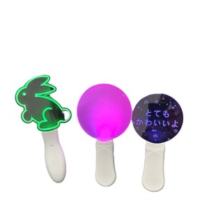 Lampes à main lumineuses en acrylique, 15 couleurs, LED, activées par le son, accessoires de scène pour fans - Product Image 4