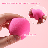 BEILI logo personnalisé éponge de maquillage écologique ensemble d'éponge de mélangeur doux et plat en microfibre éponge de maquillage sans latex avec étui