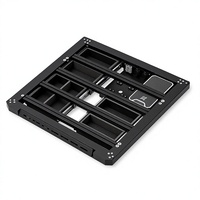 Plateforme de toit en alliage d'aluminium noir, étanche et verrouillable, panier de chargement pour 4x4, pick-up, camping, tente d'été, camion