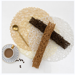 Napperons ronds 15 pouces papier tissé Boho décoratif cercle napperon pour mariage noël Thanksgiving jour vacances dîner - Product Image 3