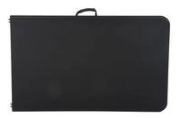 Tables pliantes rectangulaires en plastique HDPE robustes de 240 cm (8 pieds) noires, pliables au centre, pour ordinateur portable et événements, vente en gros