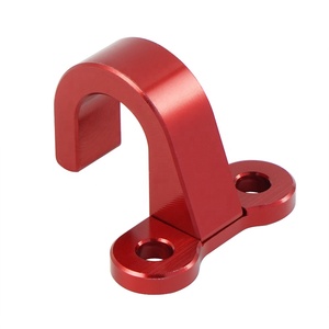 NICECNC สายเบรคหลังสีแดงพร้อมตัวหนีบสำหรับฮอนด้า ซีอาร์ <span class=keywords><strong>125R</strong></span> ซีอาร์ 250R ซีอาร์ 500R 1987-2001 - Product Image 1