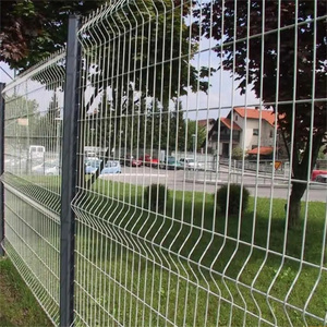 Venta caliente 3D Curved 3D Galvanizado PVC Coated Wire Mesh Fence Panel Precio barato para jardín o granja Marco de acero - Product Image 4