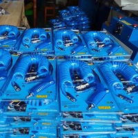 Nouveau kit de pistolet à air comprimé pour semi-remorque de camion lourd IRJ, tuyau en TPU spiralé pneumatique de 5 m de long