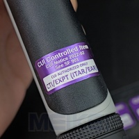 Nouveauté : étiquettes en aluminium souple violettes, imperméables, autocollants en métal souple 3D pour bouteille