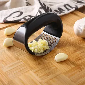 Garlic Press Crusher Squeezer Masher Mincer Stainless Steel Manual Kitchen  Tool