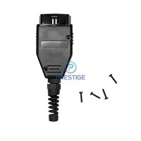 Connecteur mâle OBD-II à 16 broches de grande taille pour scanner de diagnostic automobile et assemblage de câbles