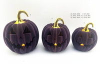 Citrouille d'Halloween en céramique blanche Hotsale avec lumière LED