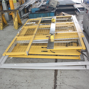 Construction SRX Galvanized Steel Robot Fence Seamless Workshop Warehouse <strong>Partition</strong> With Square Hole Welded <strong>Protective</strong> Net Door