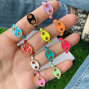 <span class=keywords><strong>แหวน</strong></span>เคลือบลายอิโมจิเศร้าทองเหลือง,<span class=keywords><strong>แหวน</strong></span>นิ้วมือน่ารักทันสมัยมีสีสันอุปกรณ์ขายส่ง - Product Image 4