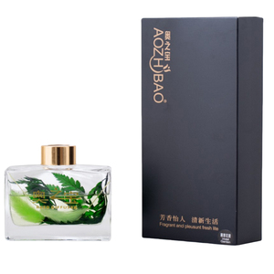 Diffuseur de roseaux de luxe 2025 avec fleurs séchées-Bouteille en verre décorative de 120ml Fournitures d'hôtel et <span class=keywords><strong>parfum</strong></span> de maison en gros - Product Image 2