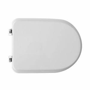 Asiento de inodoro para Cielo Vaso Ares Forma 7, blanco, 50.5 cm de longitud, bisagras de bucle - Product Image 1