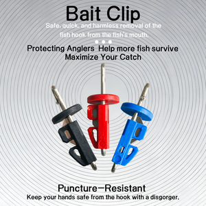 YJAquahunter Fishing Bait <b>Clip</b> <b>Hook</b> Release Plastic 3 Pack For Fishing Tackle - Product Image 2
