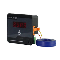 AOTAI T72 300A AC50-500V Ampèremètre numérique monophasé LED avec transformateur de courant Précision 1%