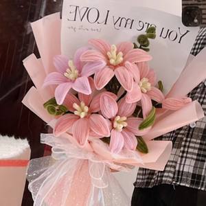 <span class=keywords><strong>Bouquet</strong></span> <span class=keywords><strong>de</strong></span> fleurs préservées en bâton torsadé fait main YZ, sac pour ensembles floraux doubles, applicable aux cadeaux romantiques pour petite amie - Product Image 2