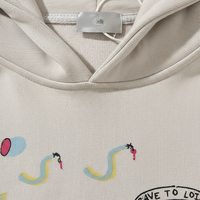 Sweat à capuche unisexe en molleton ample, motif cœur, style rétro, avec motifs religieux, Notre-Dame, graffiti et dessins animés anciens, fabriqué aux États-Unis