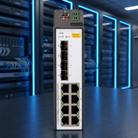 Conmutador Ethernet Industrial IE4300-12P-AC con 8 Puertos Eléctricos Gigabit y 4 Puertos Ópticos Gigabit POE DIN