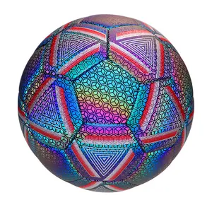 Ensemble de ballon de football réfléchissant brillant ballon lumineux pour  enfants adultes ballons de football taille 4 et taille 5