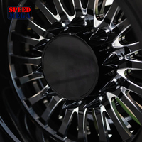 Ruedas Dually Negras Personalizadas de 22, 24, 26, 28, 30 Pulgadas, 6x139.7, 6x5.5, 8x6.5, 8x170, 8x180, 10x225, Ruedas Forjadas para Todoterreno