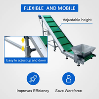 Système de convoyeur à bande mobile portable de petite taille de haute qualité pour l'agriculture, avec vitesse réglable pour le grain et le maïs