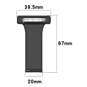 <span class=keywords><strong>Bracelet</strong></span> de <span class=keywords><strong>montre</strong></span> en caoutchouc silicone BEEFLYPOWER Factory 20mm 22mm avec broche Docteur Infirmière pour Samsung Huawei GT2 Pro/Galaxy Watch 4 3 - Product Image 3