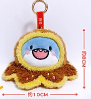 Fabricant de jouets en peluche personnalisés de haute qualité, faible MOQ, animaux en peluche mignons, porte-clés en peluche personnalisés, poulpe 2 en 1 EN71 CPC