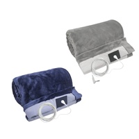 Couverture de mise à la terre en fibre d'argent 2 en 1, drap de lit de mise à la terre avec cordon de 15 pieds pour réduire le stress et améliorer le sommeil