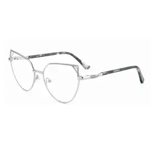 Women's Fashion Small Business Style Colorful Full Rim Metal Glasses Frames Acetate Eyewear Eye Frame Glasses Frames