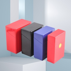 In logo tùy chỉnh tự động trống Acrylic Hộp thuốc lá nhựa trường hợp thuốc lá cho 20 cái bao bì khói thân thiện - Product Image 4