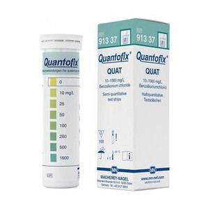 Quantofix Quat Test Strips 10-1000 mg/L Benzalkonium <b>Chloride</b> Semi-Quantitative For Water Analysis - Product Image 2