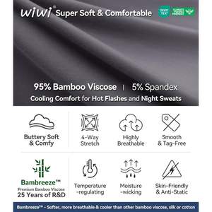 Pantalones Cortos de Pijama de Viscosa de Bambú para Mujer al por Mayor, de Cintura Alta, Suaves, para Descansar, Color Gris Oscuro, Talla Grande - Product Image 5