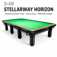 Mesa de Snooker Personalizada STELLARWAY de 10 pies/12 pies, con Base de Pizarra de Madera Sólida, Certificación FSC, Mesa de Billar Profesional para Europa