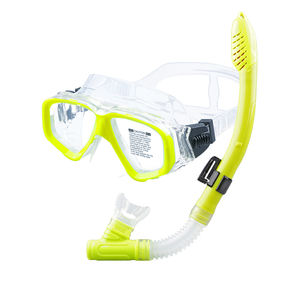 Aloma marka yetişkin dalış maskesi Set yüksek mukavemetli temperli cam su geçirmez anti-sis kuru şnorkel tüplü dalış ekipmanları - Product Image 4