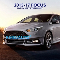 Luces de Circulación Diurna en Forma de U Fáciles de Modificar CQL, Faros Delanteros de Proyector Bi-LED, Láser G5 Liner para Ford Focus MK3 15-17