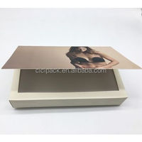 Vente en gros boîte d'emballage pliable pour sous-vêtements soutien-gorge coffrets cadeau ensembles jarretière pour sous-vêtement boîte en papier pour vêtements