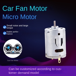 385 mainan Motor mikro kipas kecil mobil sikat kecepatan tinggi DC Shunt Wound IP65 12V/24V deselerasi - Product Image 2