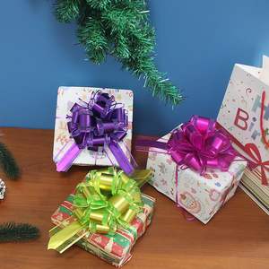 Lazo grande de 6 pulgadas para envolver regalos, fiesta de Navidad, regalo de cumpleaños, cestas de boda, decoraciones para el Día de San Valentín, decoración de flores - Product Image 4