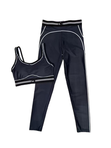 <span class=keywords><strong>Ensemble</strong></span> de yoga Al0lo pour <span class=keywords><strong>femme</strong></span>, deux pièces, décontracté, imprimé lettres, pour l'été, entraînement sportif, effet push-up, OEM usine, personnalisé, pour Pilates - Product Image 6