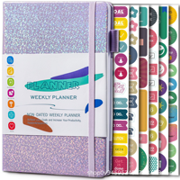 Carnet A5 à élastique pour notes professionnelles, carnet de planification en gros, carnet de suivi de la discipline personnelle et de planification des horaires