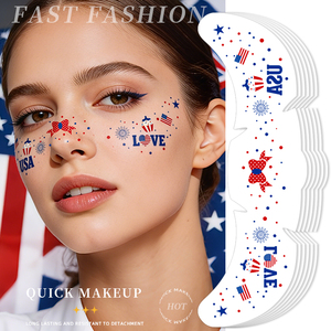 U.<strong>S</strong>. Independence Day Custom Printed Non Toxic Washable Freckles Face Metallic <strong>Tattoo</strong> Sticker Temporary Freckles <strong>Tattoo</strong> - Product Image 5